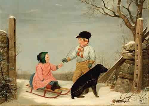 James matthews The Sleigh Ride china oil painting image
